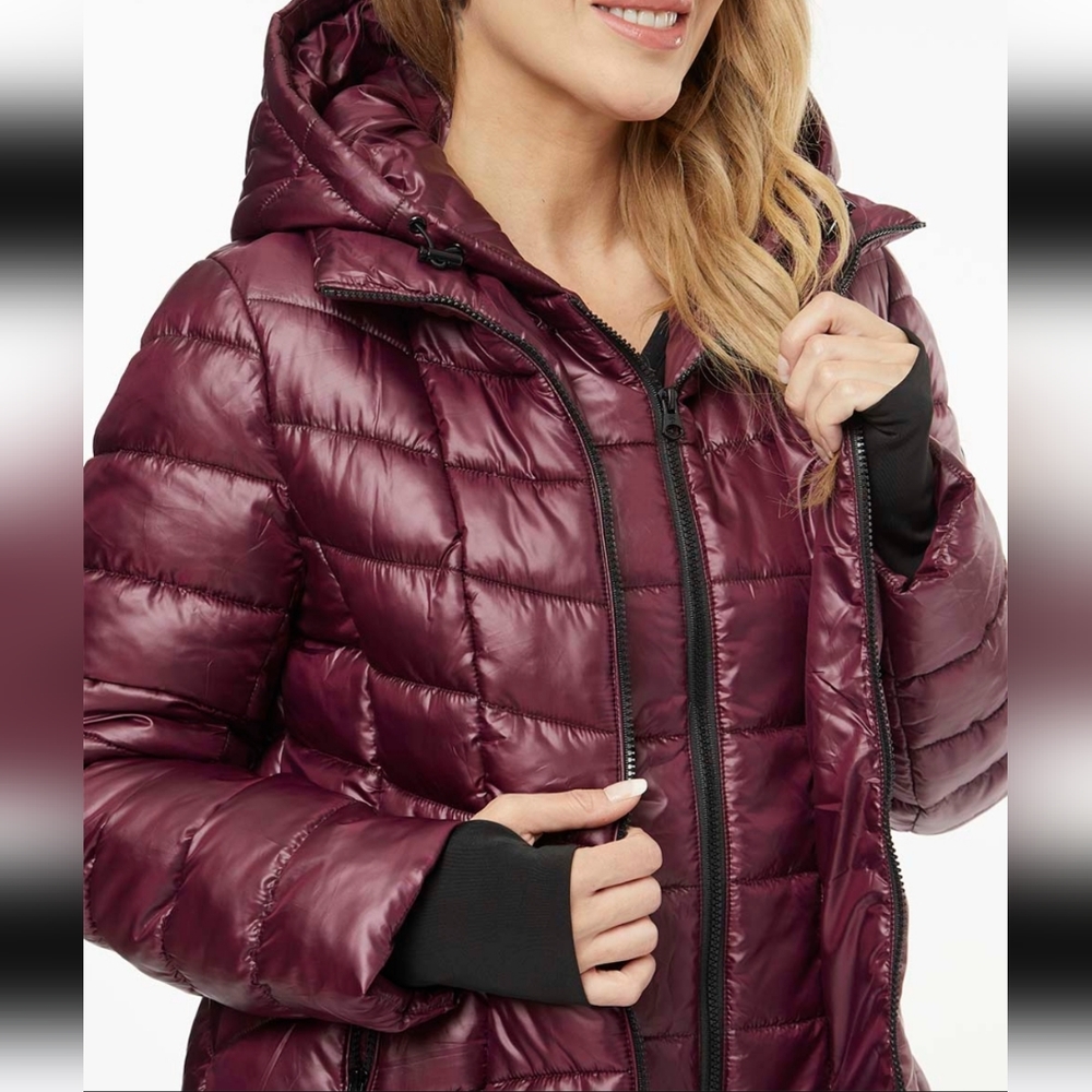 Jessica Simpson Cranberry Hooded Puffer Parka, Sizes L, XL